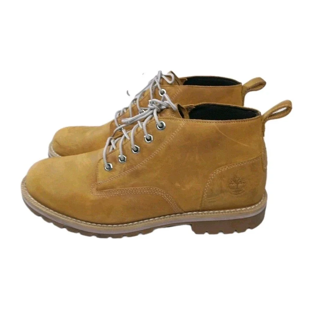 Tmberland Men's Redwood Falls Waterproof Chukka Boot Size 10.5 W Wheat